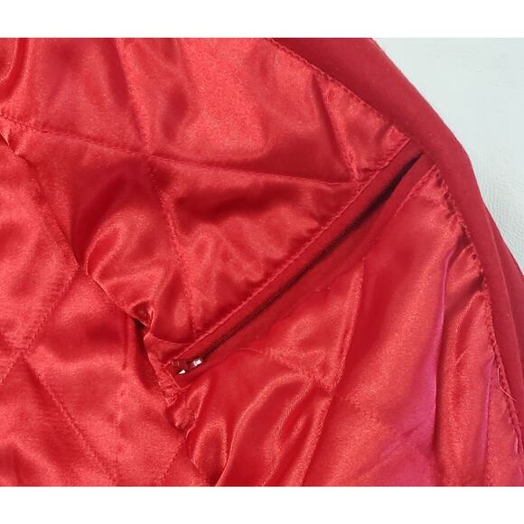 Vintage DETROIT RED WINGS 10X STANLEY CUP CHAMPIONS Mens Varsity Jacket Large G3 - Picture 9 of 15